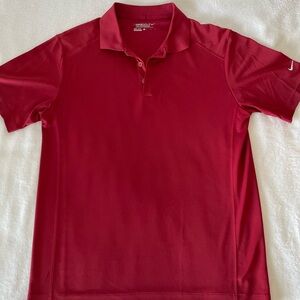 Nike Golf Red/Maroon Men's Polo Shirt, size L